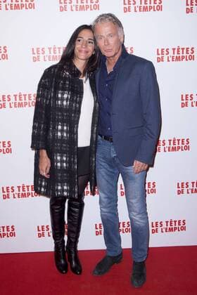 Filmpremiere Les tetes de L Emploi in Paris Franck Dubosc et sa femme Daniele CELEBRITES : Avant premiere Tete de l Emploi - 14 11 2016 JBAutissier Panoramic 