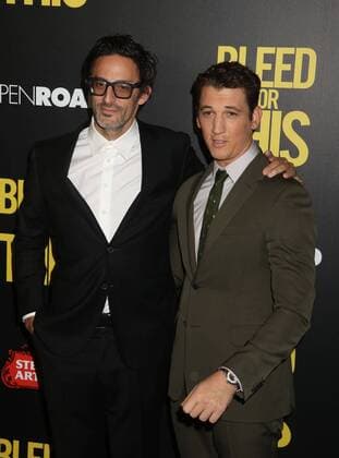 November 14, 2016 - New York, New York, U.S. - Director BEN YOUNGER and actor MILES TELLER attend the New York premiere of Bleed For This held at the AMC Lincoln Square Theater. New York U.S. - ZUMAk03_ 20161114_zaf_k03_024