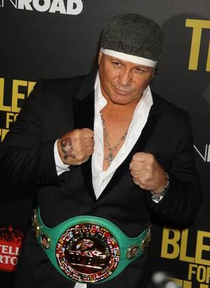 November 14, 2016 - New York, New York, U.S. - Boxer VINNY PAZ attends the New York premiere of Bleed For This held at the AMC Lincoln Square Theater. New York U.S. - ZUMAk03_ 20161114_zaf_k03_077