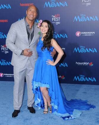 November 14, 2016 - Hollywood, CA, United States - 14 November 2016 - Hollywood, California. Dwayne Johnson, The Rock, Auli i Cravalho. AFI FEST 2016 Presented By Audi - Premiere Of Disney s Moana held at TCL Chinese Theater. Photo Credit: AdMedia Hollywood United States - ZUMAa123 20161114_zaa_a123_169