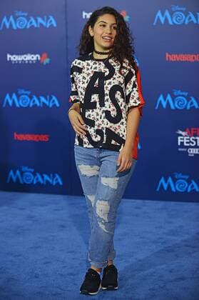 Singer-songwriter Alessia Cara arrives at the world premiere of Walt Disney Animation Studios Moana at Hollywood s El Capitan Theatre in Los Angeles, California on November 14, 2016. The premiere is part of the lineup for AFI FEST 2016.  LAP20161114434 CHRISTINExCHEW