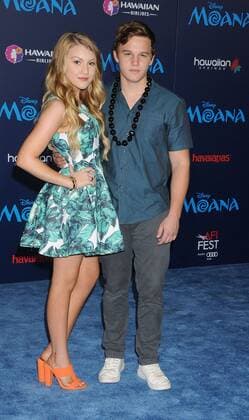 November 14, 2016 - Los Angeles, California, United States - November 14th 2016 - Los Angeles California USA - Actress BROOKE SORENSON, Actor GAVIN MACINTOSH at the Disney World Premiere Moana held at the El Capitan Theater, Hollywood, CA Los Angeles United States - ZUMAf05_ 20161114_zaf_f05_033