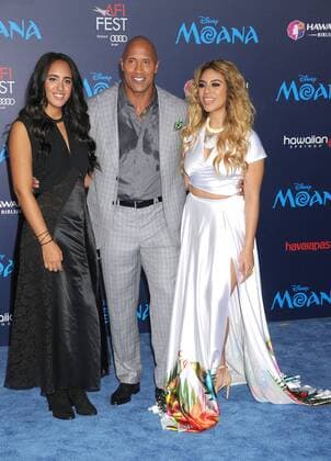 November 14, 2016 - Los Angeles, California, United States - November 14th 2016 - Los Angeles California USA - Actress SIMONE ALEXANDER JOHNSON, Actor DWAYNE JOHNSON, Actress DINAH JANE HANSEN at the Disney World Premiere Moana held at the El Capitan Theater, Hollywood, CA Los Angeles United States - ZUMAf05_ 20161114_zaf_f05_116