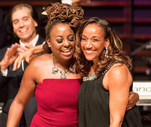November 15, 2016 - Philadelphia, Pennsylvania, U.S - R&B singers, LEDISI and KATHY SLEDGE, performing at the Marian Anderson Award show in Philadelphia Pa. The 2016 Award was presented to Leon Huff, Kenny Gamble and Patti LaBelle Philadelphia U.S. - ZUMArf1_ 20161115_zaf_rf1_015