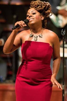 November 15, 2016 - Philadelphia, Pennsylvania, U.S - Grammy nominated R&B singer, LEDISI, performing at the Marian Anderson Award show in Philadelphia Pa. The 2016 Award was presented to Leon Huff, Kenny Gamble and Patti LaBelle Philadelphia U.S. - ZUMArf1_ 20161115_zaf_rf1_009