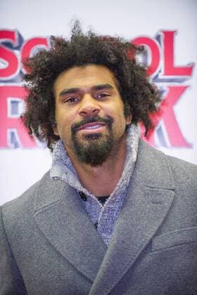 David Haye bei der Ankunft zur Musical Premiere von School of Rock The Musical am 14.11.2016 in London School of Rock The Musical New London Theatre Opening Night , 2016 
