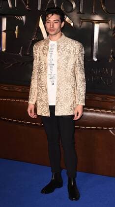 Fantastic Beasts And Where To Find Them London, UK Ezra Miller at The European Premiere of Fantastic Beasts And Where To Find Them held at Odeon Leicester Square, London on Tues 15 November 2016 LMK392-62756-161116 
