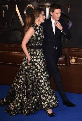 Fantastic Beasts And Where To Find Them London, UK Hannah Bagshawe and Eddie Redmayne at The European Premiere of Fantastic Beasts And Where To Find Them held at Odeon Leicester Square, London on Tues 15 November 2016 LMK392-62756-161116 