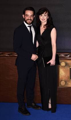 Fantastic Beasts And Where To Find Them London, UK Kevin Guthrie and guest at The European Premiere of Fantastic Beasts And Where To Find Them held at Odeon Leicester Square, London on Tues 15 November 2016 LMK392-62756-161116 