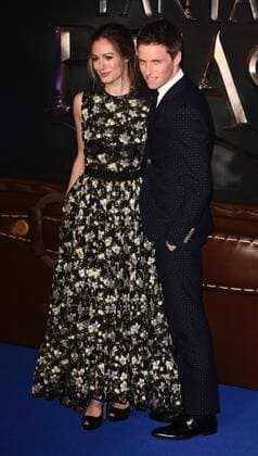 Fantastic Beasts And Where To Find Them London, UK Hannah Bagshawe and Eddie Redmayne at The European Premiere of Fantastic Beasts And Where To Find Them held at Odeon Leicester Square, London on Tues 15 November 2016 LMK392-62756-161116 