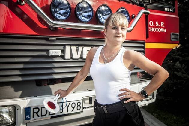 Members of Female Squad of Volunteer Fire Department pose for calendar Members of Female Squad of Volunteer Fire Department in Chotowa, Poland pose for a calendar for upcoming year 2017 in order to raise some extra founds for activity of their Fire Department. EN_01234821_0004 