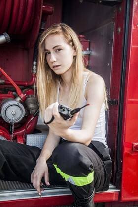 Members of Female Squad of Volunteer Fire Department pose for calendar Members of Female Squad of Volunteer Fire Department in Chotowa, Poland pose for a calendar for upcoming year 2017 in order to raise some extra founds for activity of their Fire Department. EN_01234821_0017 
