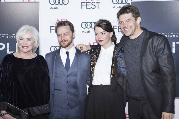November 15, 2016 - Hollywood, California, United States - Actress Betty Buckley (L), actor James McAvoy (L), actress Anya Taylor-Joy and producer Jason Blum (R) attend the premier of Split at AFI Fest 2016 presented by AUDI at TCL Chinese Theatre in Hollywood, CA on November 15th Hollywood United States  - ZUMAn230 20161116_zaa_n230_258