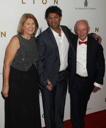 November 16, 2016 - New York, New York, U.S. - SUE BRIERLEY, SAROO BRIERLE and JOHN BRIERLEY.attend the New York premiere of Lion held at MoMA. New York U.S. - ZUMAk03_ 20161116_zaf_k03_124