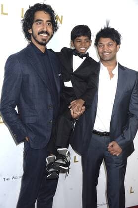 Dev Patel, Sunny Pawar und Saroo Brierley bei der Premiere des Kinofilms Lion im Museum of Modern Art. New York, 16.11.2016 Foto:xD.xVanxTinex xFuturexImage