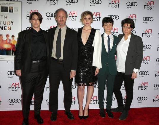 November 16, 2016 - Hollywood, California, United States - 16 November 2016 - Hollywood, California - Billy Crudup, Mike Mills, Greta Gerwig, Lucas Jade Zumann, Megan Ellison, Chelsea Barnard. AFI FEST 2016 Presented By Audi - A Tribute To Annette Bening And Gala Screening Of A24 s s 20th Century Women held at TCL Chinese Theatre. Photo Credit: AdMedia Hollywood United States - ZUMAa123 20161116_zaa_a123_162