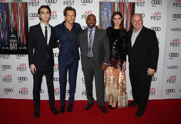 November 17, 2016 - Hollywood, CA, United States - 17 November 2016 - Hollywood, California - Alex Wolff, Kevin Bacon, Michael Beach, Michelle Monaghan, James DuMont.. AFI FEST 2016 - Closing Gala - Premiere Of Patriot s Day held at The TCL Chinese Theatre. Photo Credit: AdMedia Hollywood United States - ZUMAa123 20161117_zaa_a123_424