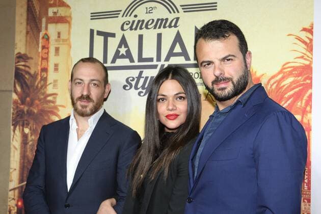 November 17, 2016 - Hollywood, United States - Producer Pierpaolo Vega (L), actress Pina Turco (M) and director writer Edoardo Angelis (R) attend a Conversation with Gianfranco Rosi and screening of Fire at Sea at AFI Fest 2016 presented by AUDI at the Graumans Egyptian in Hollywood, CA on November 17th Hollywood United States  - ZUMAn230 20161117_zaa_n230_184