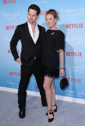 November 18, 2016 - Westwood, CA, United States - 18 November 2016 - Westwood, California. Nick Holmes, Virginia Madsen. Premiere Of Netflix s Gilmore Girls: A Year In The Life held at the Regency Bruin Theatre. Photo Credit: AdMedia Westwood United States - ZUMAa123 20161118_zaa_a123_114