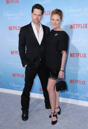 November 18, 2016 - Westwood, CA, United States - 18 November 2016 - Westwood, California. Nick Holmes, Virginia Madsen. Premiere Of Netflix s Gilmore Girls: A Year In The Life held at the Regency Bruin Theatre. Photo Credit: AdMedia Westwood United States - ZUMAa123 20161118_zaa_a123_122
