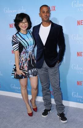 November 18, 2016 - Westwood, CA, United States - 18 November 2016 - Westwood, California. Keiko Agena, Yanic Truesdale. Premiere Of Netflix s Gilmore Girls: A Year In The Life held at the Regency Bruin Theatre. Photo Credit: AdMedia Westwood United States - ZUMAa123 20161118_zaa_a123_159