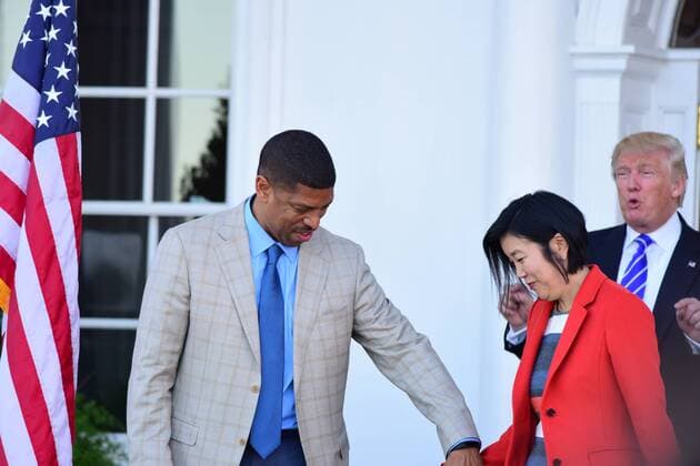 Trump meets with brace of education candidates Continuing a day of one-on-one meetings with candidates for positions in his cabinet, President-elect Donald Trump met first with Michelle Rhee, and later with Betsy DeVos, two polar opposites thought to be in contention for the education portfolio.  AndyxKatz