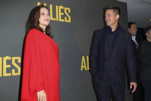 Marion Cotillard et Brad Pitt - Photocall zum Film - Allied (Vertraute Fremde) - Paris - 20 11 2016 GwendolineLeGoff 