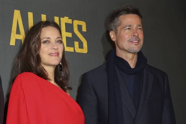 Marion Cotillard et Brad Pitt - Photocall zum Film - Allied (Vertraute Fremde) - Paris - 20 11 2016 GwendolineLeGoff 