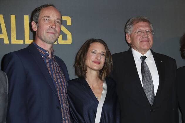Xavier de Guillebon Camille Cottin Robert Zemeckis - Photocall zum Film - Allied (Vertraute Fremde) - Paris - 20 11 2016 GwendolineLeGoff 