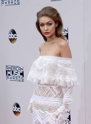 Model Gigi Hadid arrives for the 2016 American Music Awards held at Microsoft Theater in Los Angeles on November 20, 2016.  LAP20161120048 JIMxRUYMEN