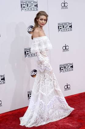 Model Gigi Hadid arrives for the 2016 American Music Awards held at Microsoft Theater in Los Angeles on November 20, 2016.  LAP20161120063 JIMxRUYMEN
