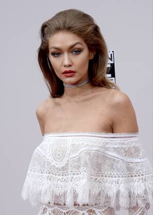 Model Gigi Hadid arrives for the 2016 American Music Awards held at Microsoft Theater in Los Angeles on November 20, 2016.  LAP20161120068 JIMxRUYMEN