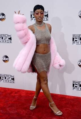 Actress Keke Palmer arrives for the 2016 American Music Awards held at Microsoft Theater in Los Angeles on November 20, 2016.  LAP20161120076 JIMxRUYMEN
