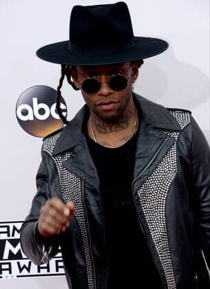 American Music Awards in Los Angeles Recording artist Ty Dolla Sign arrives for the 2016 American Music Awards held at Microsoft Theater in Los Angeles on November 20, 2016.  LAP20161120107 JIMxRUYMEN