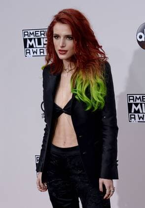 Actress Bella Thorne arrives for the 2016 American Music Awards held at Microsoft Theater in Los Angeles on November 20, 2016.  LAP20161120216 JIMxRUYMEN