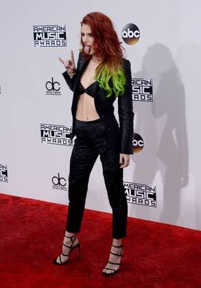 Actress Bella Thorne arrives for the 2016 American Music Awards held at Microsoft Theater in Los Angeles on November 20, 2016.  LAP20161120217 JIMxRUYMEN