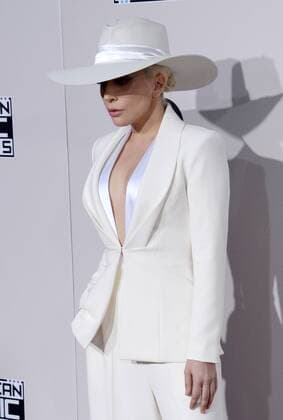 Lady Gaga arrives for the 2016 American Music Awards held at Microsoft Theater in Los Angeles on November 20, 2016.  LAP20161120231 JIMxRUYMEN