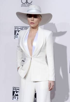 Lady Gaga arrives for the 2016 American Music Awards held at Microsoft Theater in Los Angeles on November 20, 2016.  LAP20161120236 JIMxRUYMEN