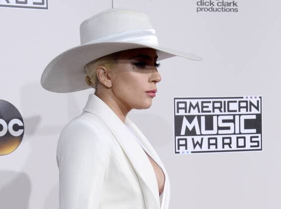 Lady Gaga arrives for the 2016 American Music Awards held at Microsoft Theater in Los Angeles on November 20, 2016.  LAP20161120259 JIMxRUYMEN