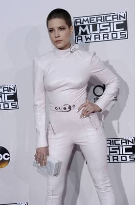 Singer Halsey arrives for the 2016 American Music Awards held at Microsoft Theater in Los Angeles on November 20, 2016.  LAP20161120359 JIMxRUYMEN