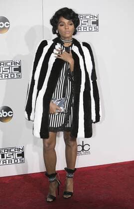 November 20, 2016 - Los Angeles, California, U.S - Janelle Monae on the Red Carpet of the 2016 American Music Awards held on Sunday, November 20, 2016 at the Microsoft Theatre in Los Angeles, California. Los Angeles U.S. - ZUMAp124 20161120_zaa_p124_077