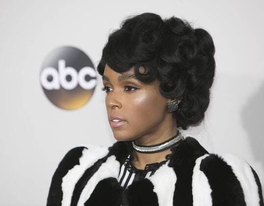 November 20, 2016 - Los Angeles, California, U.S - Janelle Monae on the Red Carpet of the 2016 American Music Awards held on Sunday, November 20, 2016 at the Microsoft Theatre in Los Angeles, California. Los Angeles U.S. - ZUMAp124 20161120_zaa_p124_079
