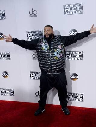 DJ Khaled arrives for the 2016 American Music Awards held at Microsoft Theater in Los Angeles on November 20, 2016.  LAP20161120420 JIMxRUYMEN