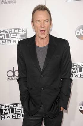 Sting AMERICAN MUSIC AWARDS: ARRIVALS Los Angeles Patrick Rideaux PicturePerfect