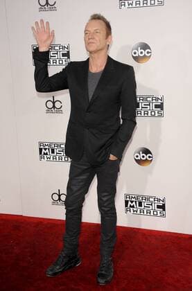 Sting AMERICAN MUSIC AWARDS: ARRIVALS Los Angeles Patrick Rideaux PicturePerfect