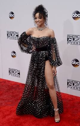 American Music Awards in Los Angeles Singer Tinashe arrives for the 2016 American Music Awards held at Microsoft Theater in Los Angeles on November 20, 2016.  LAP20161120483 JIMxRUYMEN