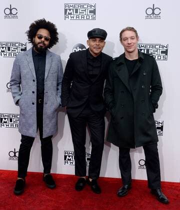 (L-R) Jillionaire, Walshy Fire and Diplo of musical group Major Lazer arrive for the 2016 American Music Awards held at Microsoft Theater in Los Angeles on November 20, 2016.  LAP20161120448 JIMxRUYMEN