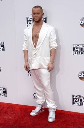 Fashion designer August Getty arrives for the 2016 American Music Awards held at Microsoft Theater in Los Angeles on November 20, 2016.  LAP20161120519 JIMxRUYMEN