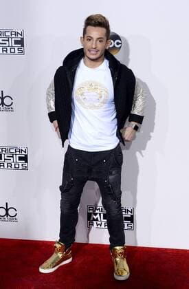 TV personality Frankie Grande arrives for the 2016 American Music Awards held at Microsoft Theater in Los Angeles on November 20, 2016.  LAP20161120546 JIMxRUYMEN