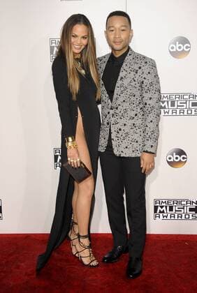 John Legend & wife Chrissy Teigen AMERICAN MUSIC AWARDS: ARRIVALS Los Angeles Patrick Rideaux PicturePerfect